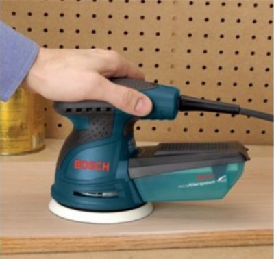 Image showing 19 th Bosch 5 in. Palm Variable Speed Random Orbit Sander with Carrying Bag