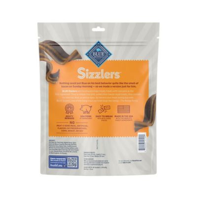 Image showing  Sizzlers Natural Bacon-Style Soft-Moist Dog Treats, Cheddar Pork 15 oz. Bag