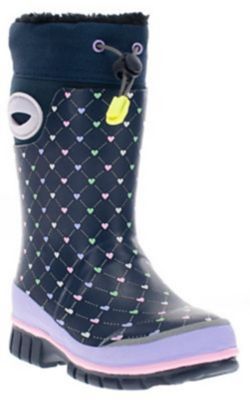 Western Chief Girls' Quilted Hearts Winterprene Boots