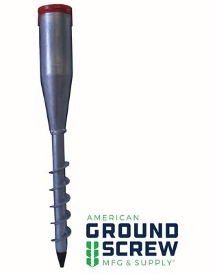 American Ground Screw Model 1 Pole Anchor