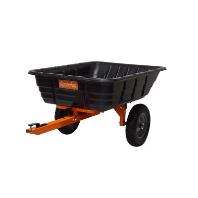 Agri-Fab Tow Behind 12 Cu Ft, Poly Swivel/Dump Cart 700lb Capacity