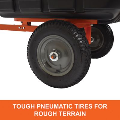 Image showing 5 th Agri-Fab 12 cu. ft. 700 lb. Capacity Tow-Behind Poly Swivel/Dump Cart