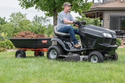Image showing 7 th Agri-Fab 12 cu. ft. 700 lb. Capacity Tow-Behind Poly Swivel/Dump Cart
