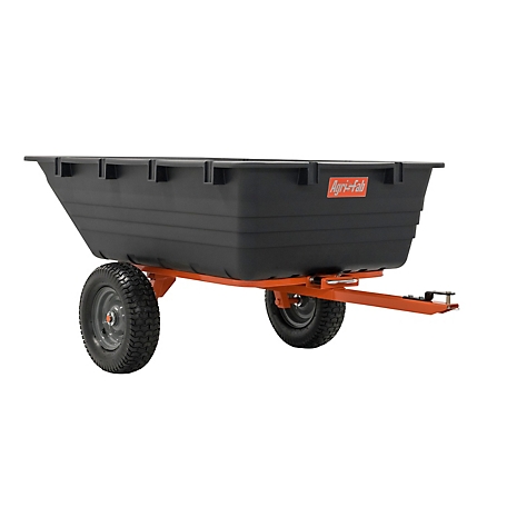 Agri-Fab Tow Behind 18 cu. ft. Poly Swivel/Dump Cart, 1,000 lb. Capacity