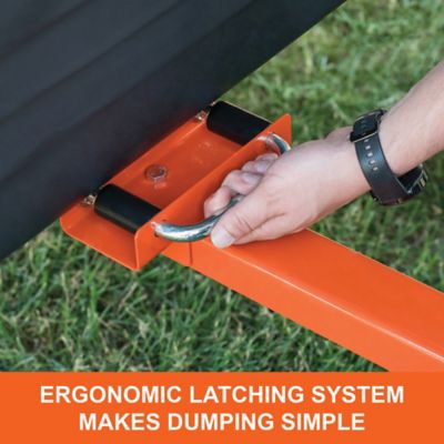 Image showing 7 th Agri-Fab Tow-Behind 18 cu. ft. Poly Swivel/Dump Cart, 1,000 lb. Capacity