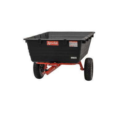 Image showing  Tow-Behind 18 cu. ft. Poly Swivel/Dump Cart, 1,000 lb. Capacity