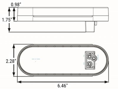 Image showing  LED 6-in Red Grommet Mount Tail Light Kit, CO-STL12RK