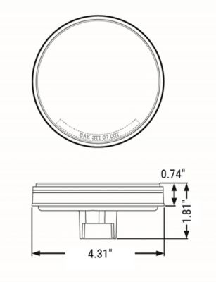 Image showing  LED Flush Mount Combination Tail Light, CO-STL13RK