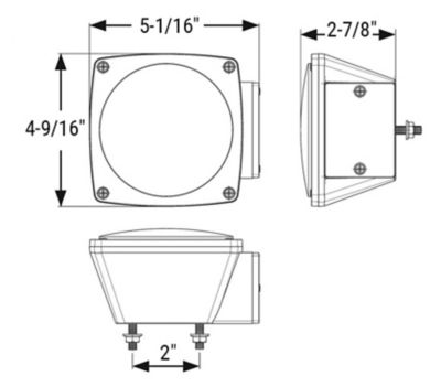 Image showing  LED Combination Tail Light, Passenger Side, CO-STL008RS