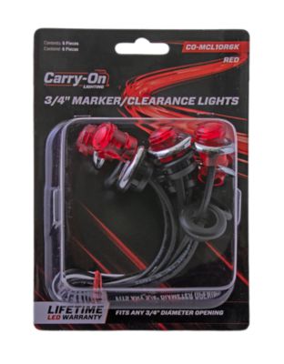 Image showing  LED Red 3/4 in. Sealed Marker/Clearance Light- 6 pc. Set, CO-MCL10R6K
