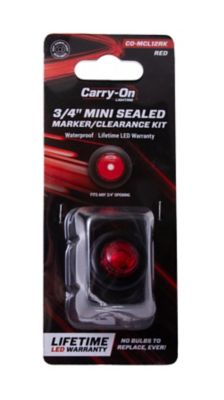 Image showing  Red LED 3/4-in Sealed Marker/Clearance Light, CO-MCL12RK