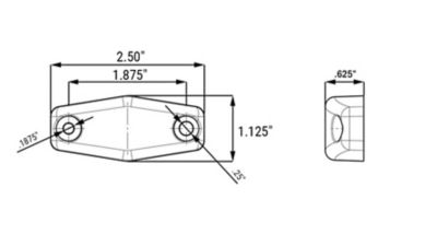 Image showing  LED Amber Mini Sealed Marker/Clearance Light, CO-MCL13ATRS