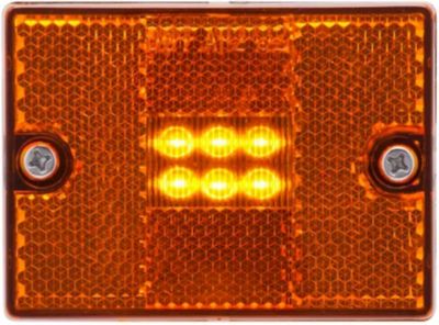 Image showing  LED Amber Stud Mount Marker/Clearance Light with Reflex, CO-MCL36AS