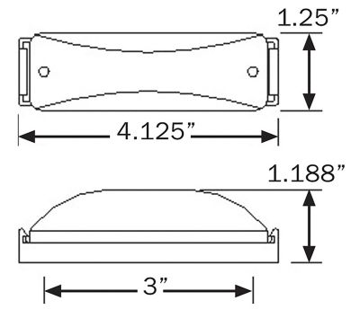 Image showing  LED Red Thinline Sealed Marker/Clearance Light, CO-MCL61RK