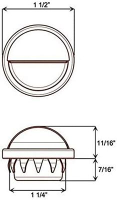 Image showing  LED Snap-in Mini Chrome License Light, CO-LPL11CS