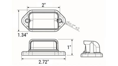 Image showing  LED Mini License Plate Light, CO-LPL31CS
