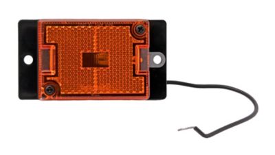 Carry-On Trailer Amber Rectangular Marker/Clearance Light with Reflex, CO-MC35AEBU
