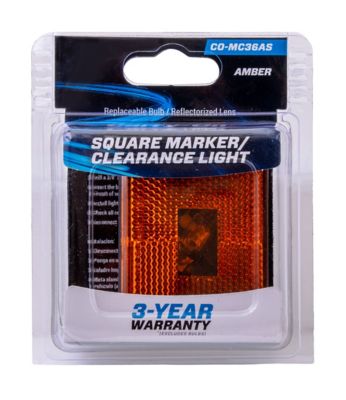 Image showing  Amber Stud Mount Marker/Clearance Light with Reflex, CO-MC36AS