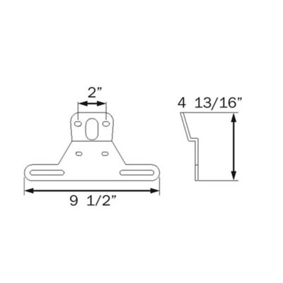 Image showing  License Plate Bracket, CO-LP10SBU