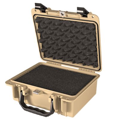 Seahorse Cases 10 in. SE300 Small Protective Gun Case with Foam, Tan