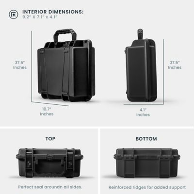 Image showing  SE300 Small Pistol Case with Single Pistol Foam, Gray