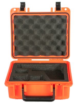 Seahorse Cases SE300 Small Pistol Case with Single Pistol Foam, Orange