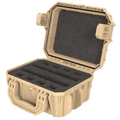 Seahorse Cases 2-Gun Case with Pistol Foam, Tan, Small