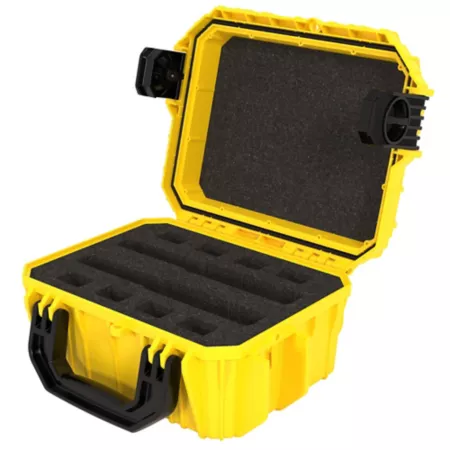 Seahorse Cases SE430 Small Gun Case with 2 Foam Guns Yellow Gun Cases