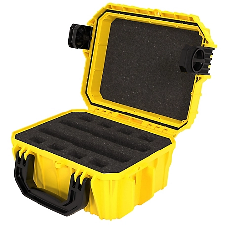 Seahorse Cases SE430 Small Gun Case with 2 Pistol Foam, Yellow