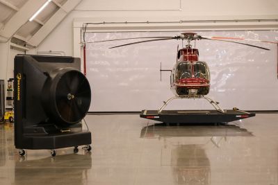 Image showing 7 th Big Ass Fans 64 gal. Cool-Space 500 Variable Speed Indoor/Outdoor Evaporative Cooler, 6,500 sq. ft., 50 in. Fan