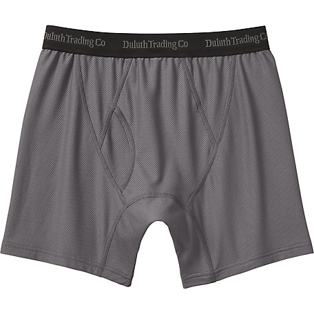 Duluth Trading Boys Small (4-5) Gray Buck Naked Boxer Brief Underwear New
