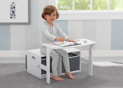 Image showing  MySize Kids' Activity Bench, 26.5 in. x 22.75 in. x 17.25 in., White