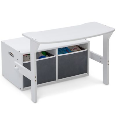 Image showing  MySize Kids' Activity Bench, 26.5 in. x 22.75 in. x 17.25 in., White