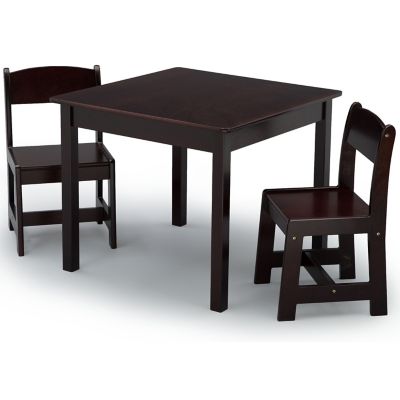Delta My Size Table and Chair Set, Chocolate