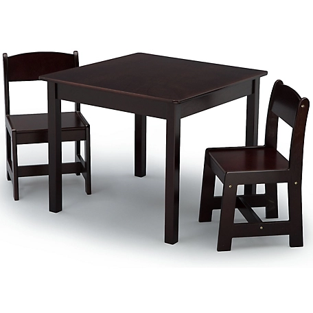 Delta My Size Table and Chair Set, Chocolate