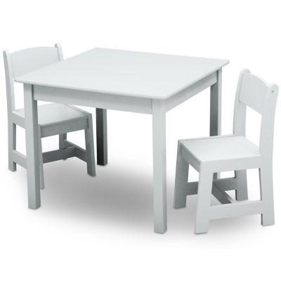 Delta My Size Table and Chair Set, White