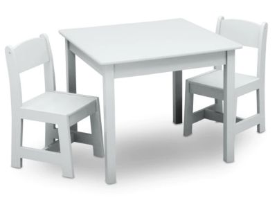 Image showing  My Size Table and Chair Set, White
