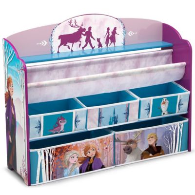 Delta 5-Bin Frozen II Deluxe Book and Toy Organizer, 32.25 in. x 10.75 in. x 30.25 in.