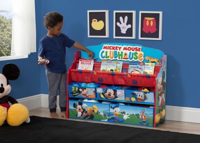 Image showing 1 th Delta Mickey Mouse Deluxe Book and Toy Organizer, 36 in. x 30.5 in. x 10.5 in.