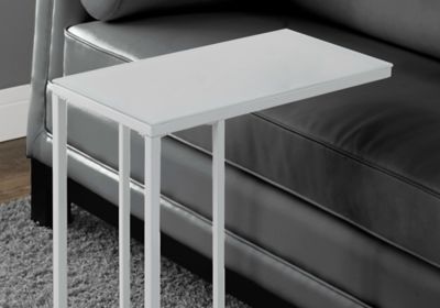 Image showing  Frosted Tempered Glass Accent Side Table