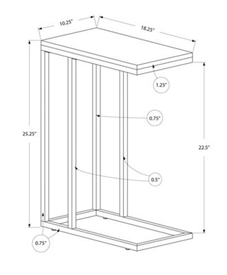 Image showing  Accent Side Table, Chrome