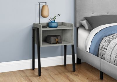 Image showing  Accent Side Table with Open Shelf