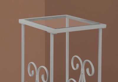 Image showing  Tempered Glass Accent Side Table