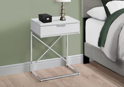 Image showing  X-Base Accent Side Table with 1 Drawer