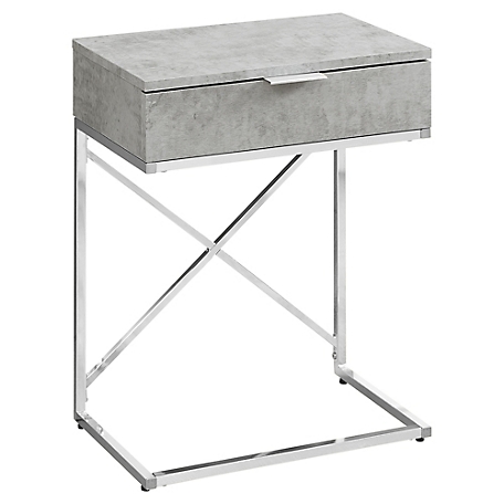 Monarch Specialties Accent Side Table with Drawer