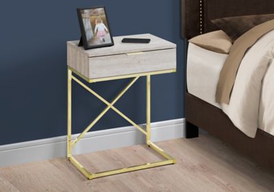 Image showing  X-Base Accent Side Table with 1 Drawer