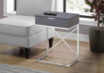 Image showing  X-Base Accent Side Table with 1 Drawer