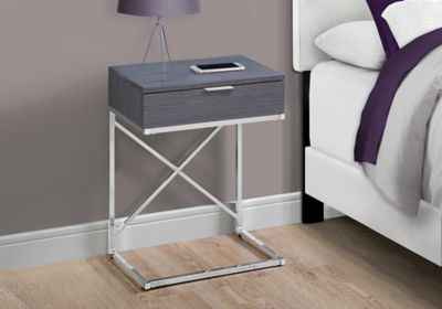 Image showing  X-Base Accent Side Table with 1 Drawer