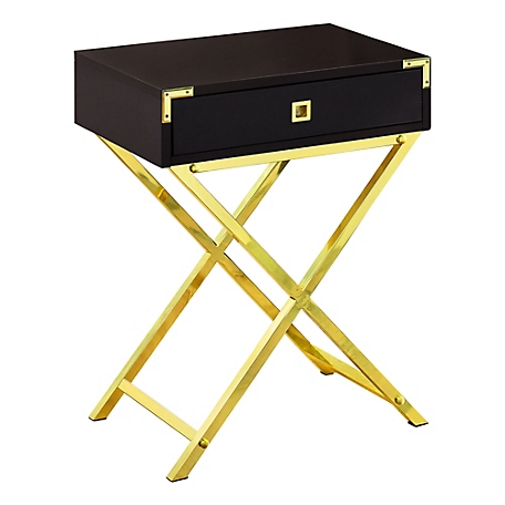 Monarch Specialties Accent Side Table with Drawer, 24 in.