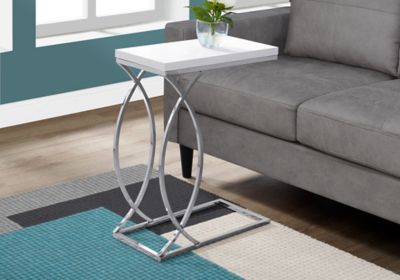 Image showing  Curved Base Accent Side Table, Chrome
